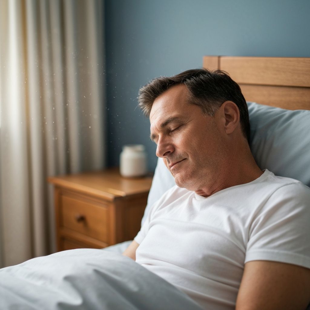 Man resting peacefully